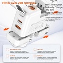 Cargador Universal 65W LDNIO (TPC & USB) Cable TPC-TPC