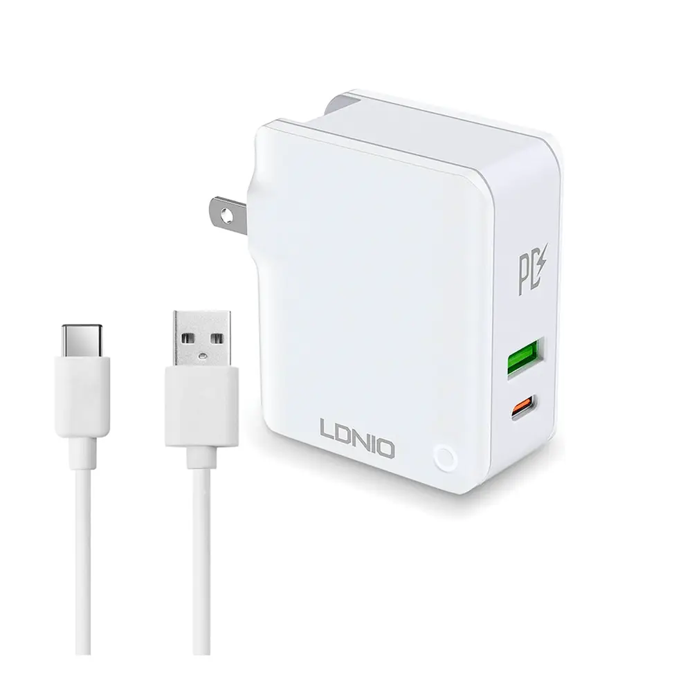 [A4403C] Cargador 2P-(USB,TPC) Cable USB-TPC LDNIO A4403C PD 20W Cooling system