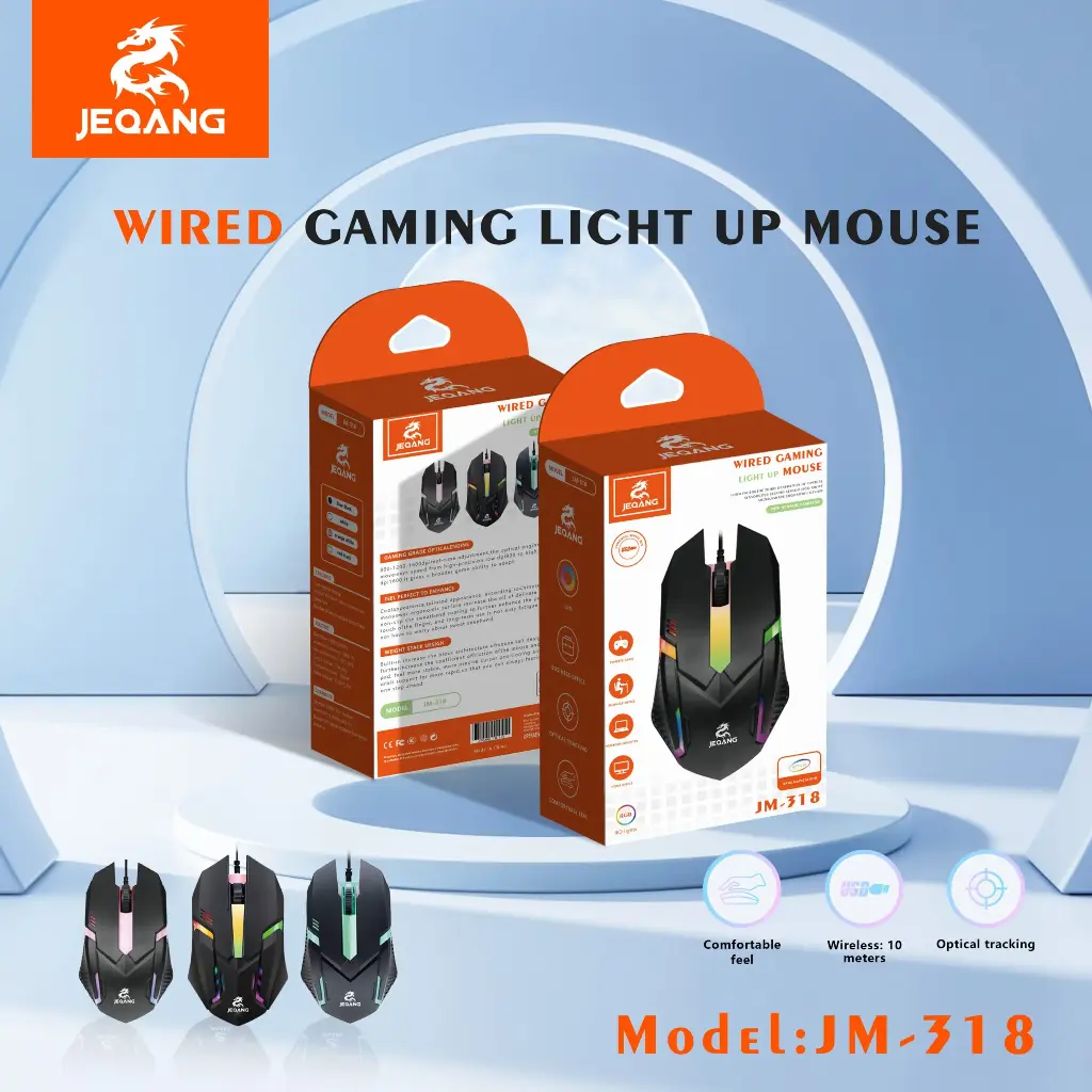 [Mouse de Cable Gaming JM-318] Mouse de Cable Gaming JM-318