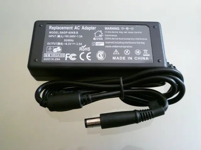 [R H 65W 7.4x5.0] Cargador Replacement HP 65W 7.4*5.0