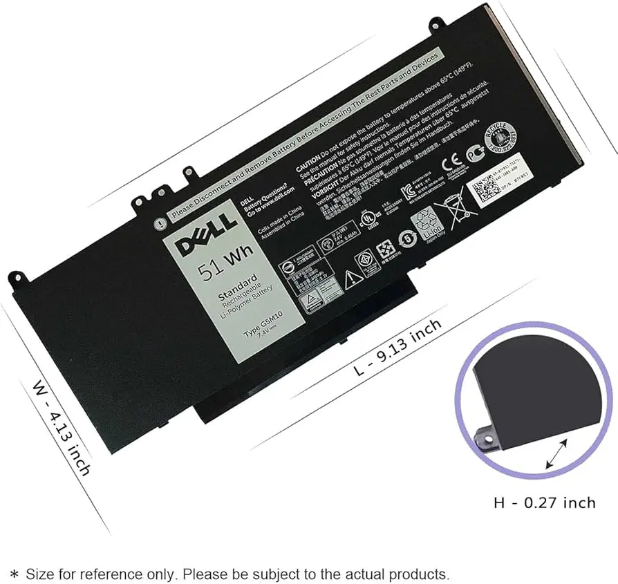 [DE-G5M10] Bateria Genuine DELL G5M10