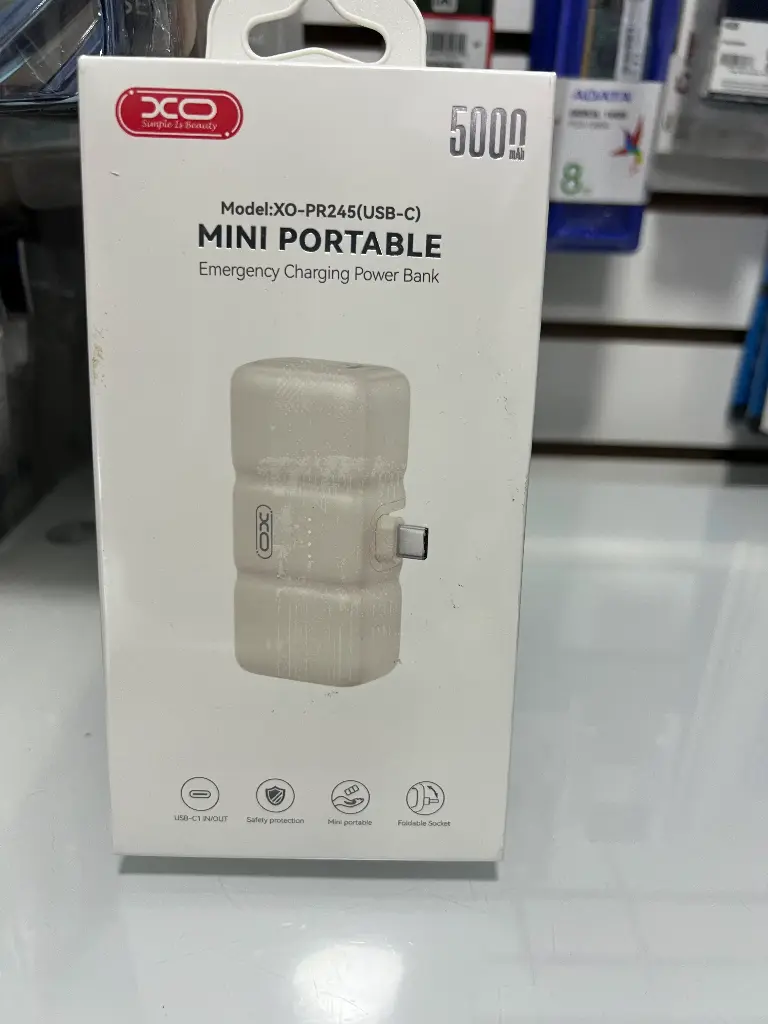Batería Powerbank DCO XO-PR245(USB-C) 5000mAh Crema