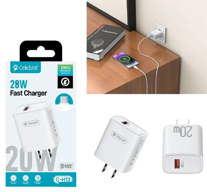 Cargador 1E TPC Cable TPC-TPC CELEBRAT C-H1 PD 20W 