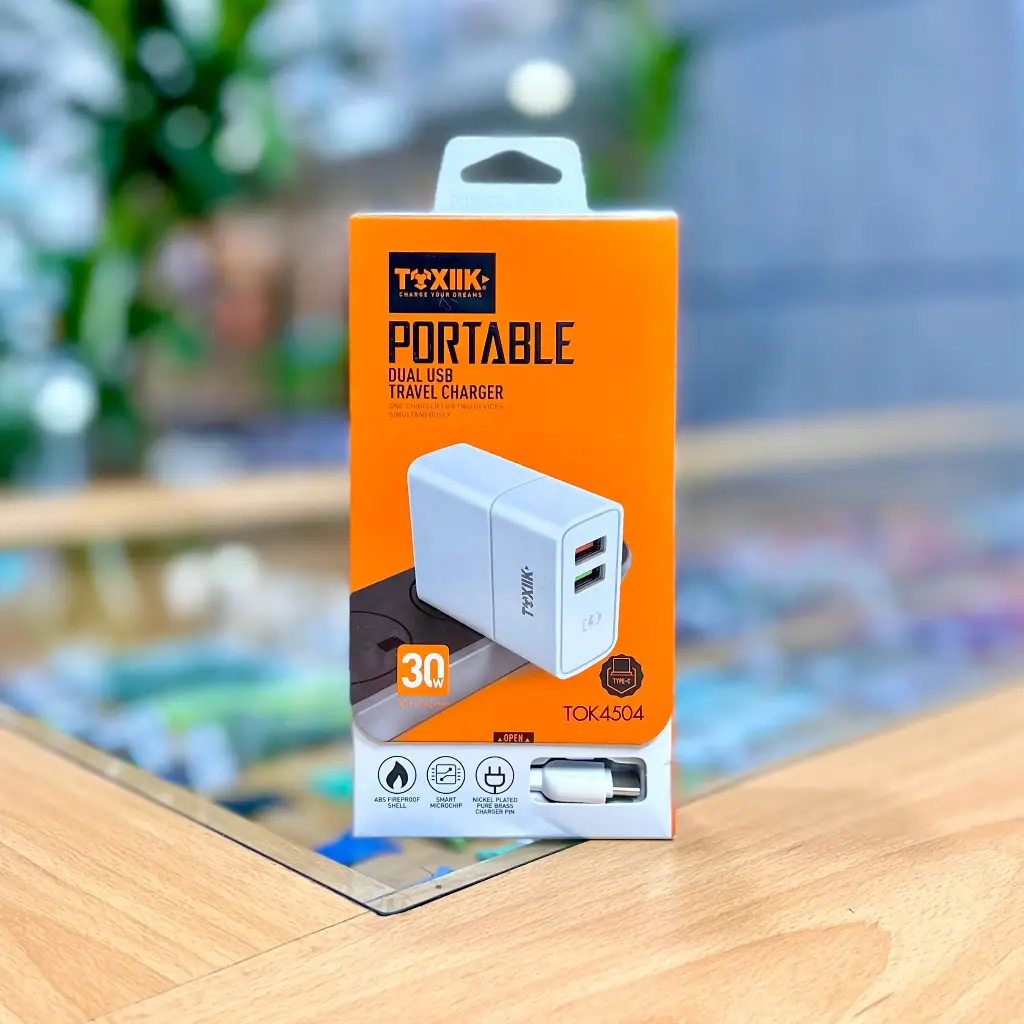 Cargador & Cable TOXIIK 30W USB-IPHONE