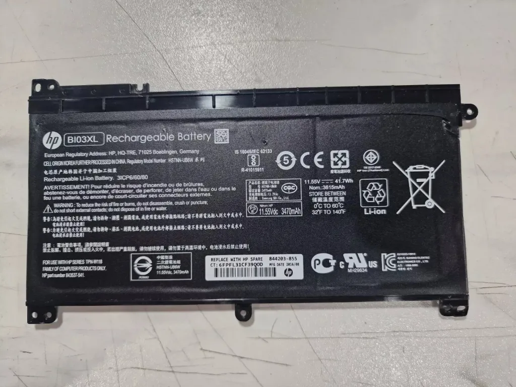 [HP-BI03XL] Bateria Genuine HP BI03XL