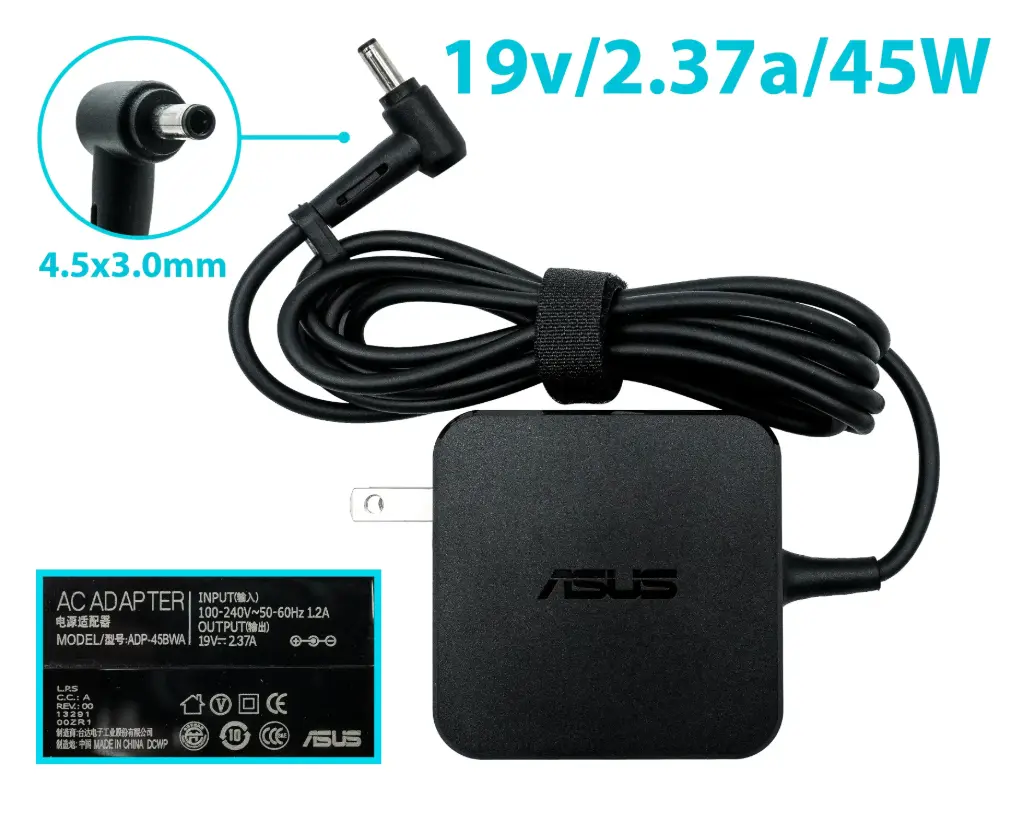 [AS 45W 4.5x3.0] Cargador Genuine Asus 45W 4.5 x 3.0