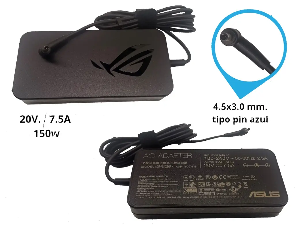 Cargador Genuine ASUS 150W 4.5 x 3.0