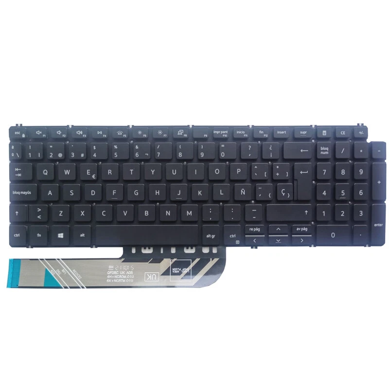 [TEC D 15 3505 ES] Teclado Dell Inspiron 15 3505 Español Negro Sin Retroiluminación