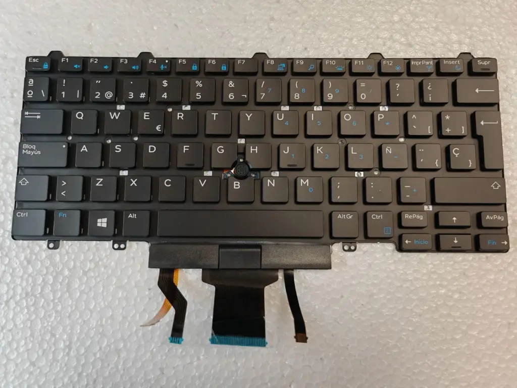 [TEC D E7470 ES] Teclado Dell Latitud E7470 Español Retroiluminado y con Puntero