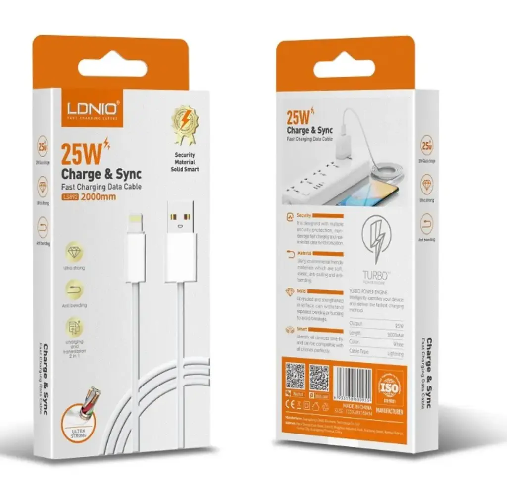 Cable LDNIO USB-IP LS892 6G 25W