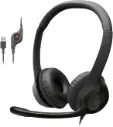 Audifono headset de cable Logitech H390 Mic, USB-A headset con microfono para PC, cancelación de ruido (Poco Uso)