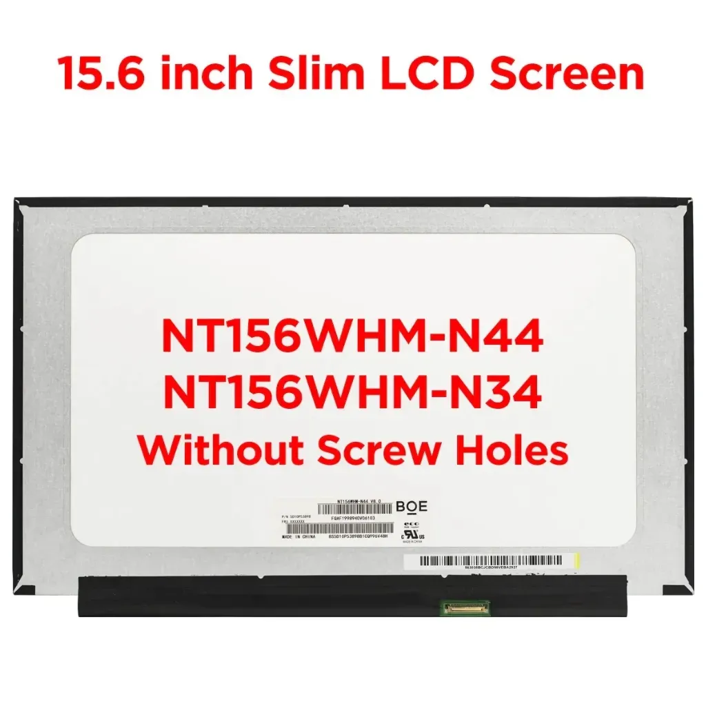 [NT156WHM-N44] Pantalla LCD NT156WHM-N44 |  para laptop 15.6" | WXGA HD (1366x768) | 30 pines | Sin Brackets | conector inferior derecha | Mate