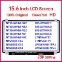 Pantalla LCD B156XTN04.0 | para laptop 15.6 pulg | HD (1366x768) | 30 pines |  Con Brackets | conector inferior derecha