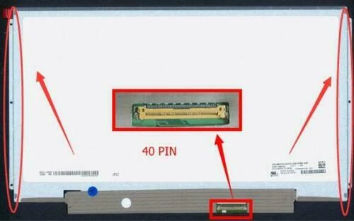 [N133BGE-L41] Pantalla LCD N133BGE-L41 | para laptop 13.3 pulg | HD (1366x768) | 40 pines |  Con Brackets | conector inferior derecha