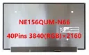 Pantalla LCD NE156QUM-N66 | para laptop 15.6 pulg | UHD 4K (3840x2160) | 40 pines eDP |  Sin Brackets | conector inferior derecha
