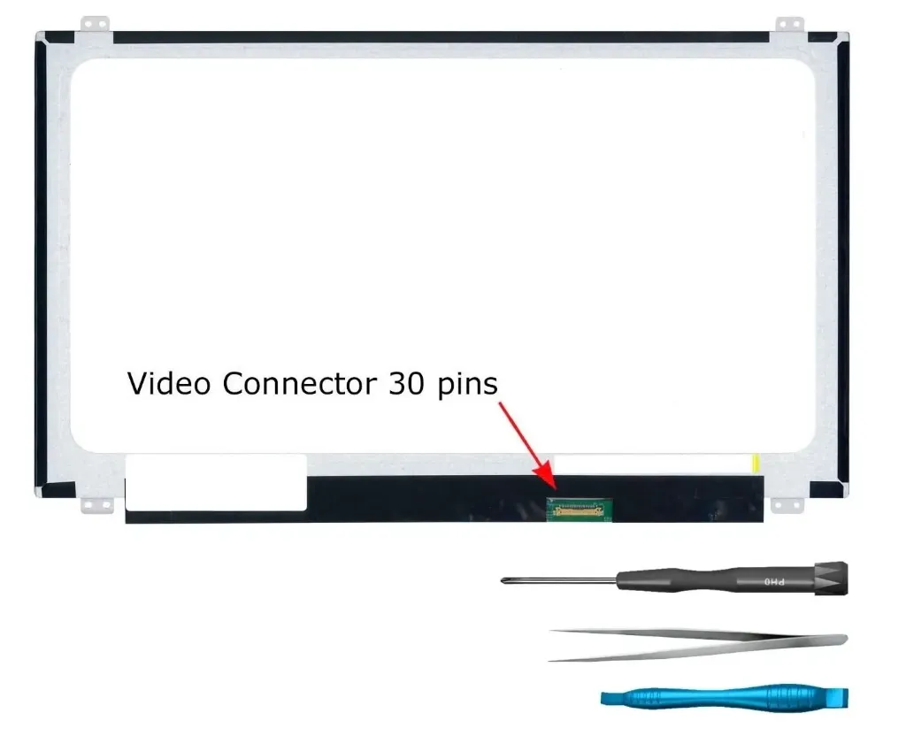 Pantalla LCD NT140WHM-N41 |  para laptop 14" | HD (1366x768) | 30 pines eDP  | Sin Brackets | Conector inferior derecha (copia)