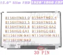 Pantalla LCD NT156FHM-N41 |  para laptop 15.6" | WUXGA FHD (1366x768) | 30 pines | Sin Brackets | conector inferior derecha | Mate (copia)
