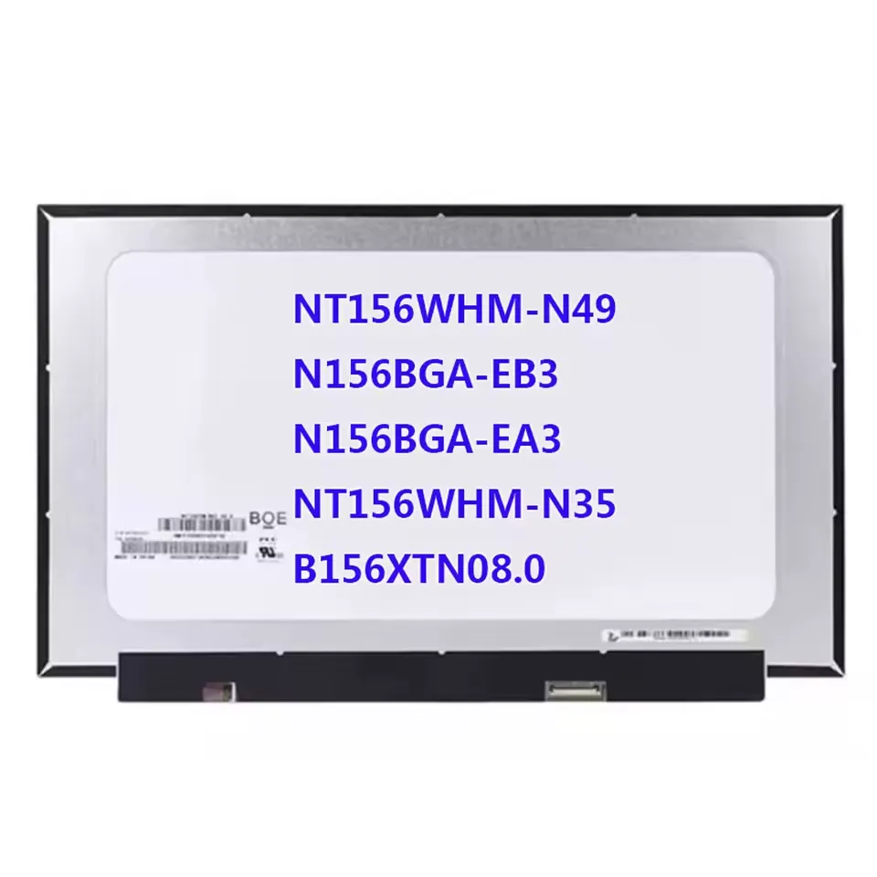 [NT156WHM-N49] Pantalla LCD NT156WHM-N49 |  para laptop 15.6" | WXGA HD (1366x768) | 30 pines | Sin Brackets | conector inferior derecha | Matte