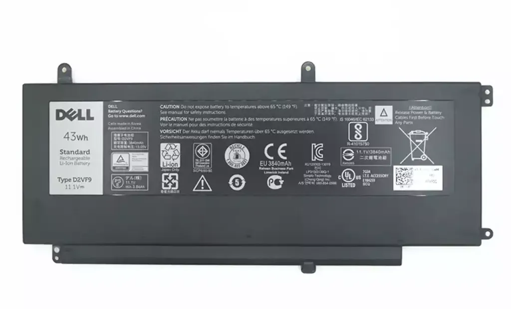 [DE-D2VF9] Bateria Genuine DELL D2VF9