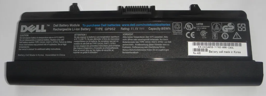 [DE-RN873] Bateria Genuine Dell RN873
