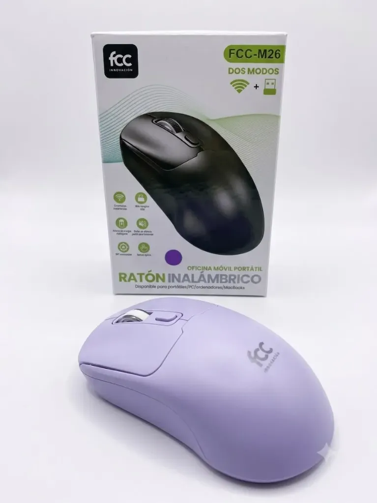 [FCC-M26] Mouse Inalámbrico FCC M26 Color Negro y Variados
