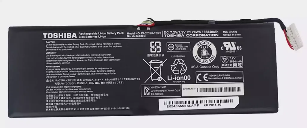 [TO-PA5209U] Bateria Genuine Toshiba PA5209U