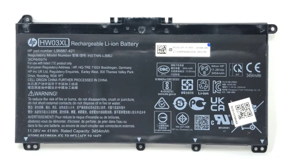 Bateria Genuine HP HW03XL