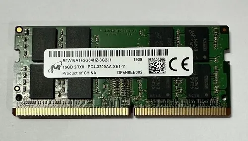 [Micron-RAM SO-DIMM-DDR4.3200-16] Memoria RAM DDR4 16GB 3200AA S0-DIMM Micron (Poco uso)