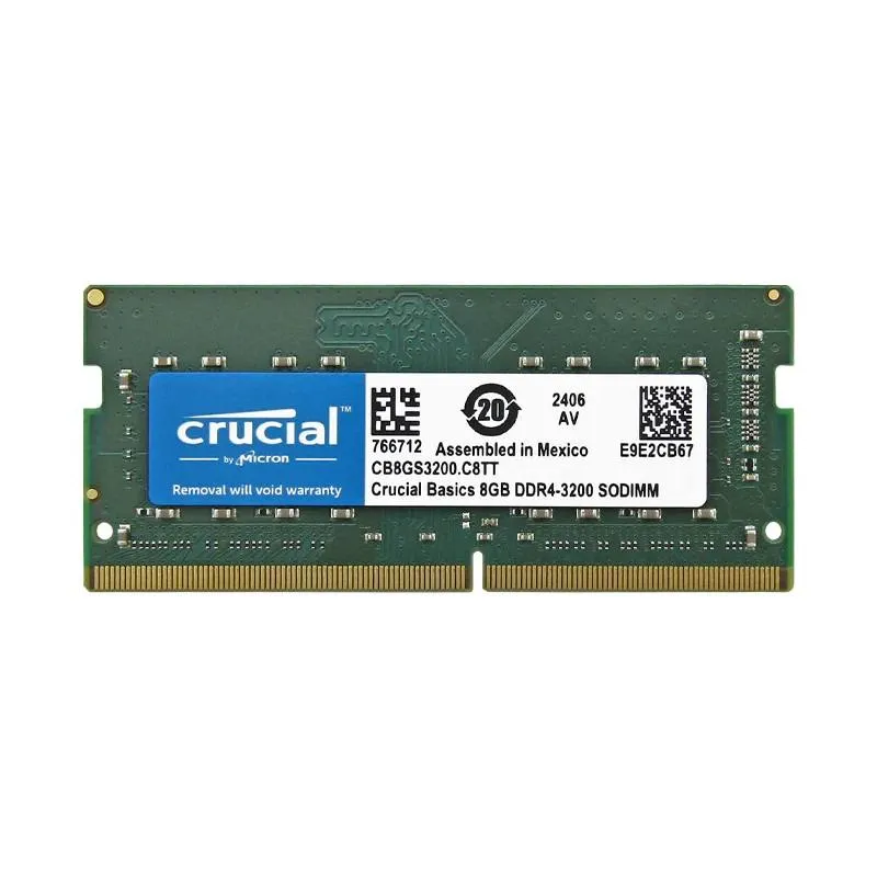 Memoria Ram 8GB DDR4 3200MHZ SO-DIMM Crucial