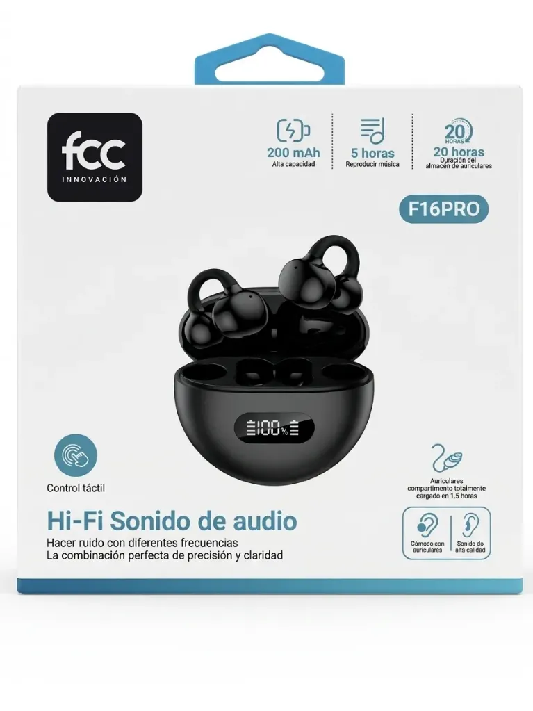 [F16PRO] AUDIFONO BLUETOOTH FCC