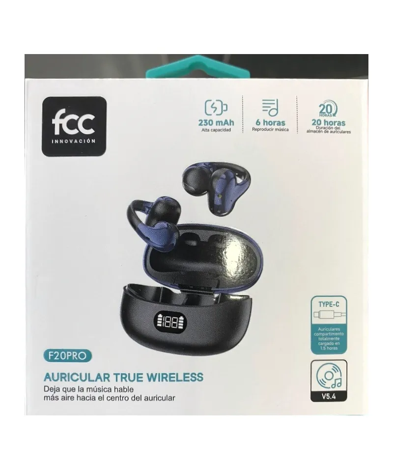 [F20PRO] AUDIFONO BLUETOOTH FCC F20PRO