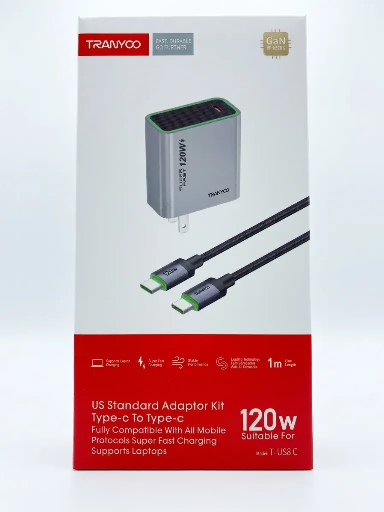 Cargador 1P-(TPC) Cable TPC-TPC TRANYOO T-US8C  120W