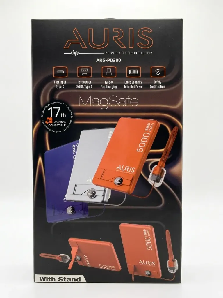 Batería PowerBank AURIS 5000mAh (Modelo ARS-PB280)