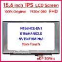 Pantalla LCD N156HGA-EA3 |  para laptop 15.6" | WUXGA FHD (1920x1080) | 30 pines | Sin Brackets | conector inferior derecha | Mate