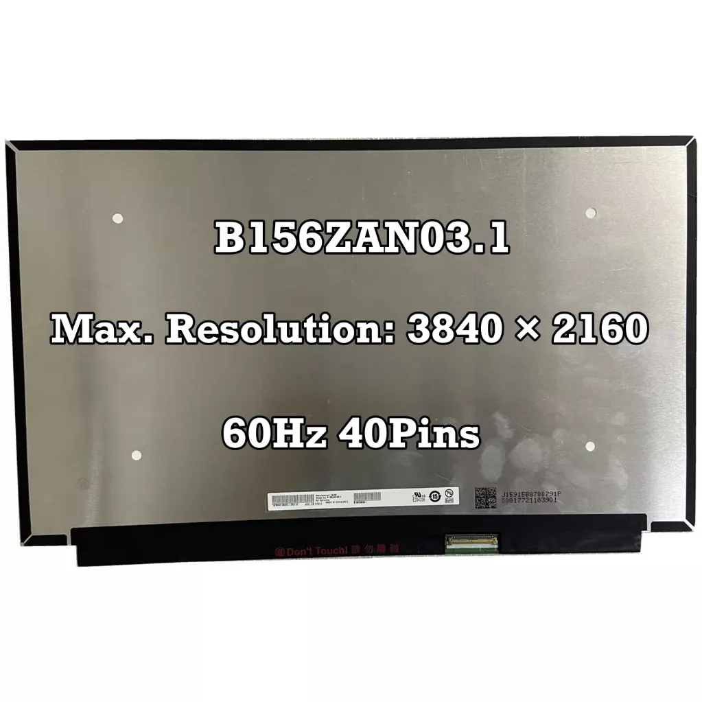 Pantalla LCD B156ZAN03.1 |  para laptop 15.6" | WXGA HD (1366x768) | 30 pines | Sin Brackets | conector inferior derecha (copia)