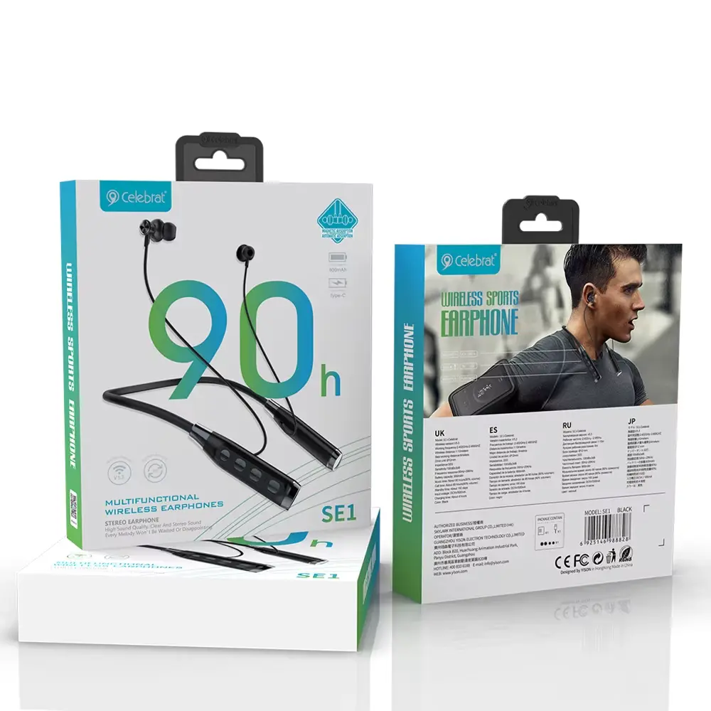 [Audifono Neckband SE1 90H Bluetooth] AUDIFONO SE1 CELEBRAT. 90H MULTIFUNCIONAL