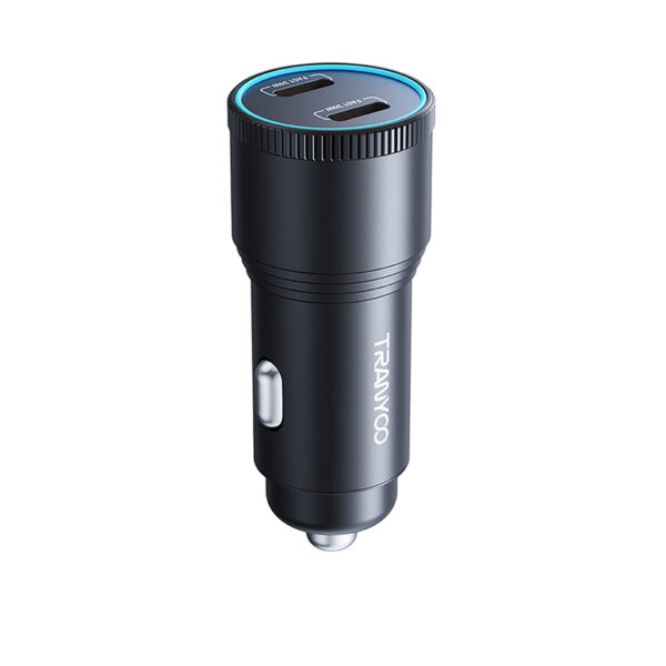 [60W Tranyoo T-C24] Cargador Auto Solo 2P-(2xTPC) TRANYCO T-C24 60W