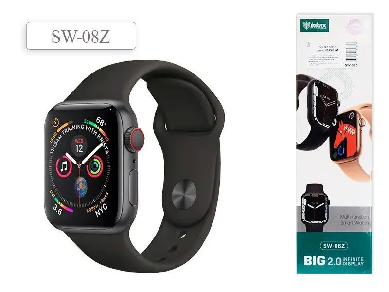 [Reloj Smart Watch INKAX SW-08Z] RELOJ INKAX SW-08Z COLOR NEGRO-PLATEADO