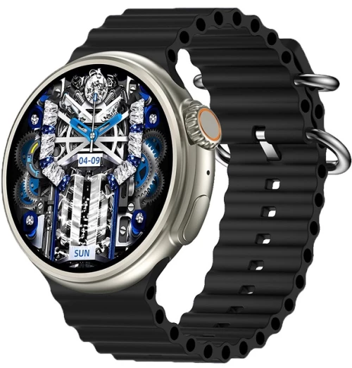 [Smart Watch Z78 Ultra Pantalla Redonda Negro-Azul] RELOJ NUEVO Z78 ULTRA PANTALLA REDONDO COLOR NEGRO-AZUL