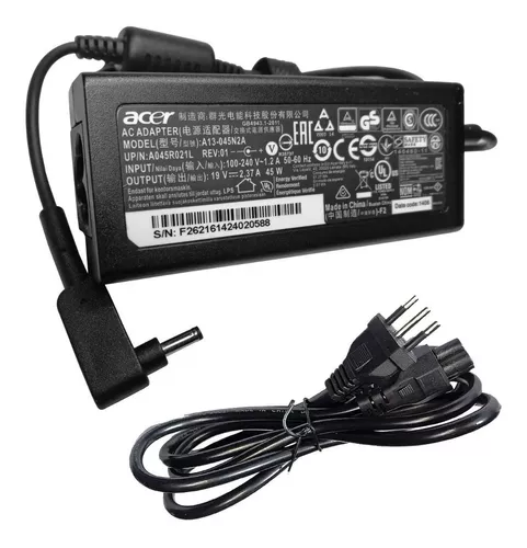 [AC 45W 3.0x1.1] Cargador Genuine ACER 45W 3.0 x 1.1