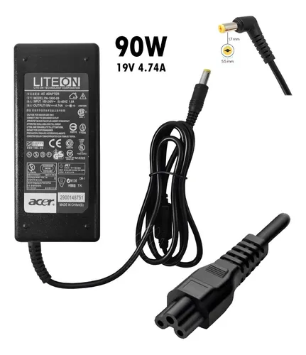 [AC 90W 5.5x1.7] Cargador Genuine ACER 90W 5.5 x 1.7 