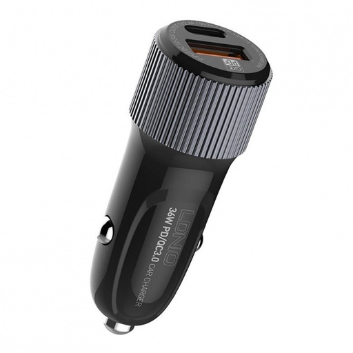 [Cargador Auto Solo 2 puerto USB TPC LDNIO C510Q S6] Cargador de Auto C510Q S6