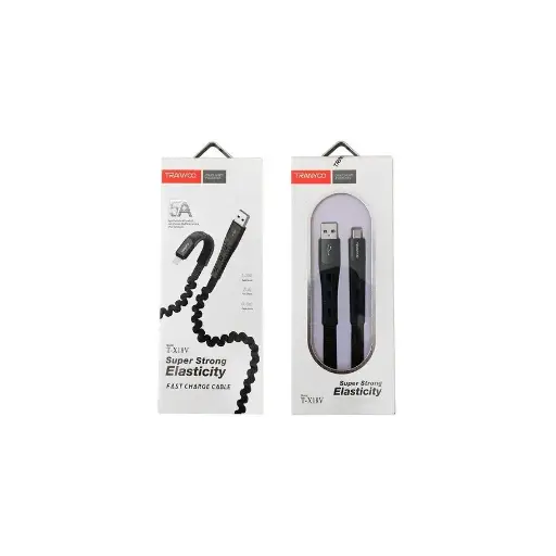 [CABLE ELASTICO T-X18C USB-TPC ] CABLE ELASTICO USB-TIPO C T-X18C