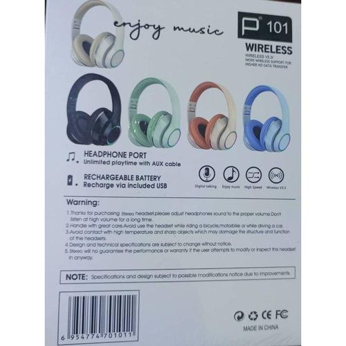 [Audifono BLUETOOTH P101] AUDIFONOS BLUETOOTH P101