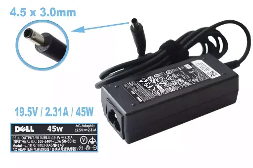 [D 45W 4.5x3.0] Cargador Genuine DELL 45W 4.5 x 3.0